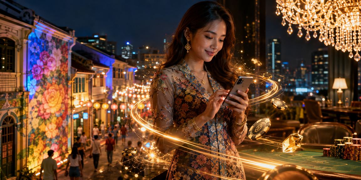 Pengguna Penang membuat deposit selamat melalui platform mc12 dalam suasana bergaya Melayu moden
